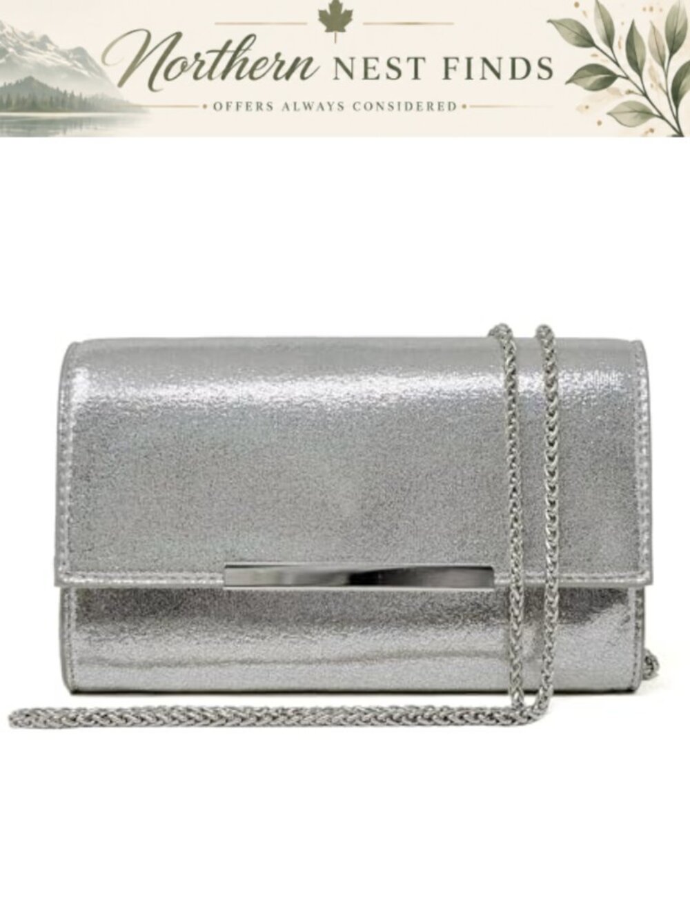 AFKOMST Small Convertible Clutch Wristlet Evening Bag Vegan Leather